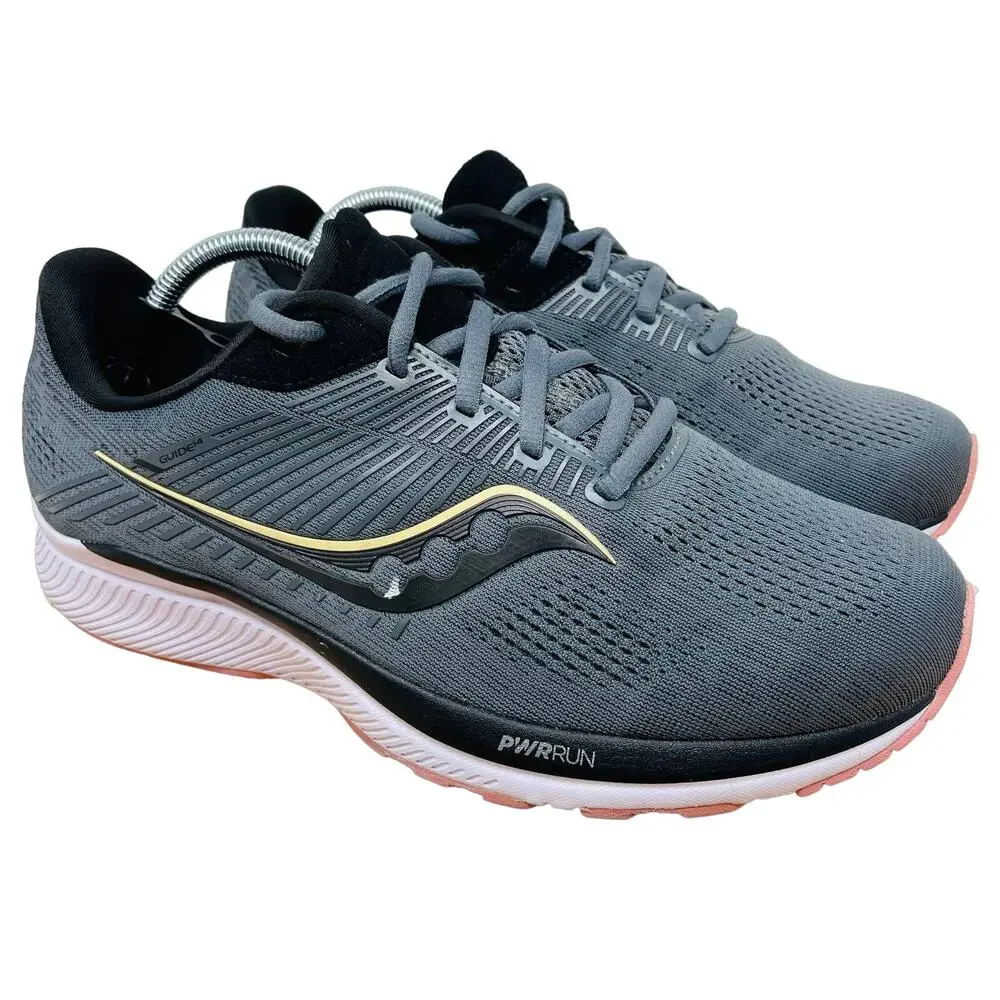 Saucony‎ Womens Athletic Shoes Guide 14 S10654-45 Running Gray Size 11W